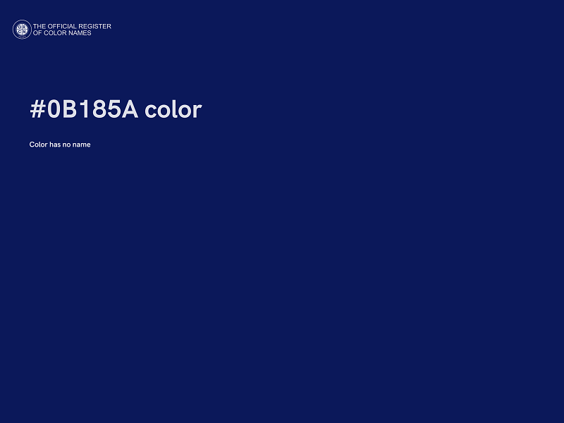 #0B185A color image
