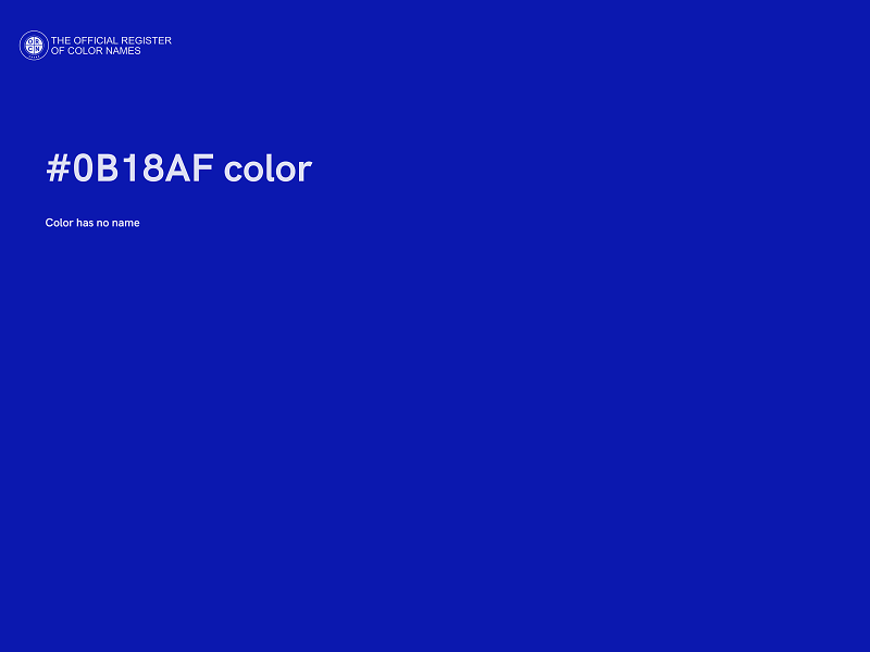 #0B18AF color image