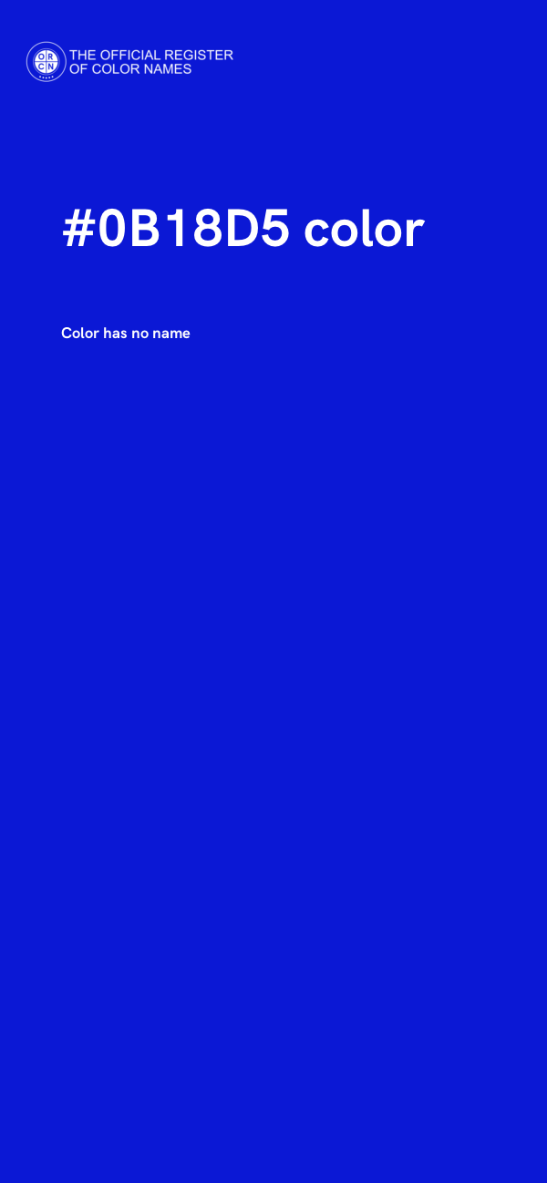 #0B18D5 color image