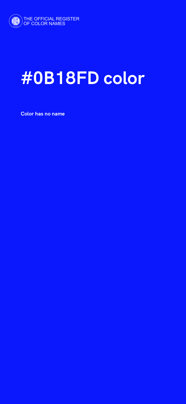#0B18FD color image