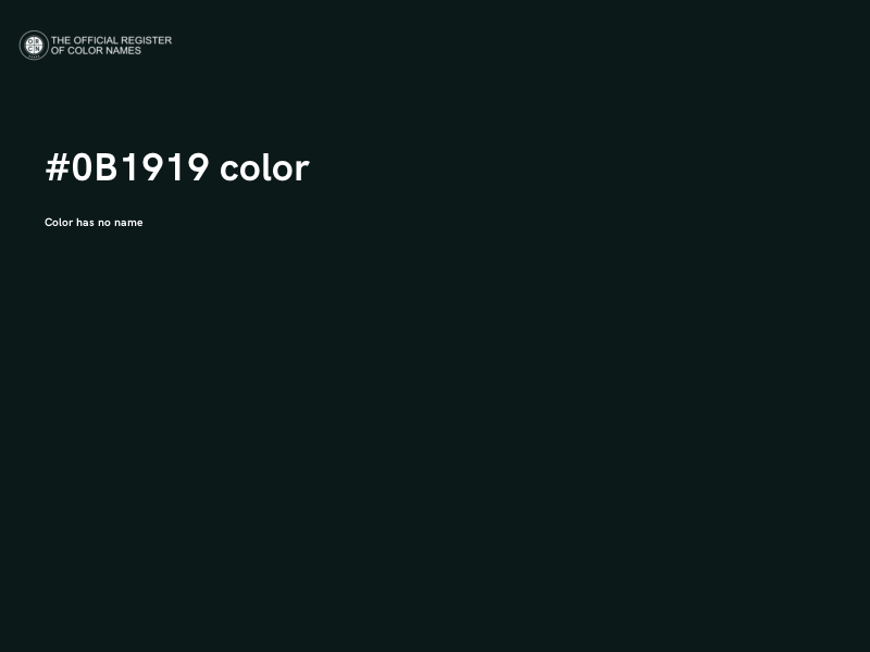 #0B1919 color image