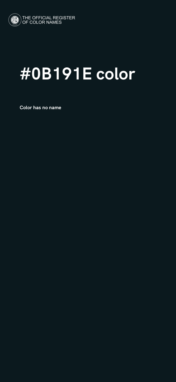 #0B191E color image