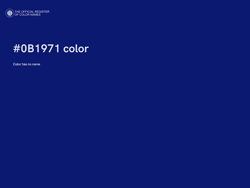 #0B1971 color image