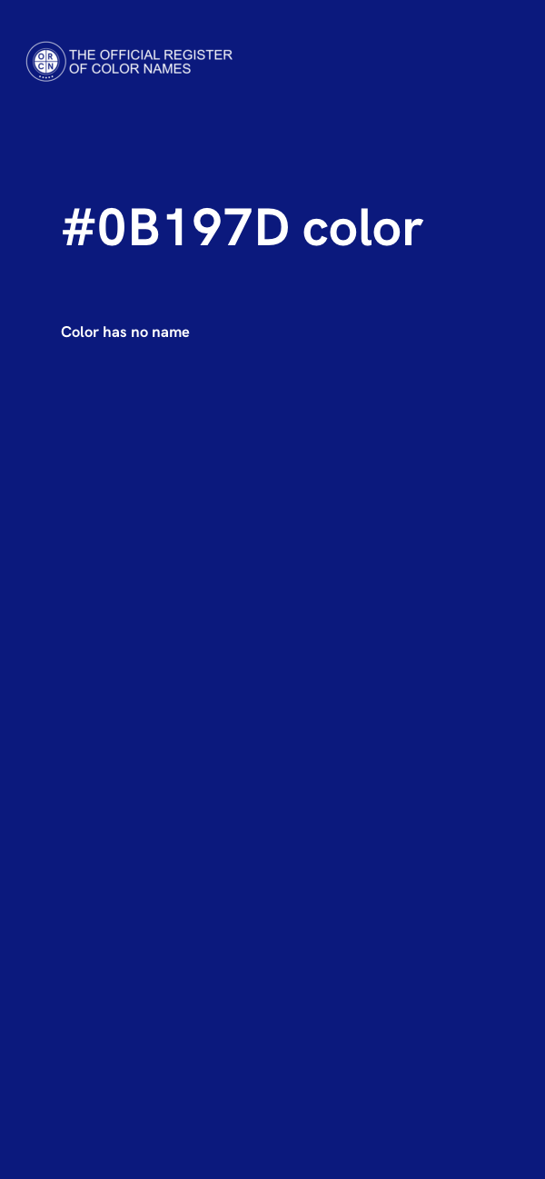 #0B197D color image