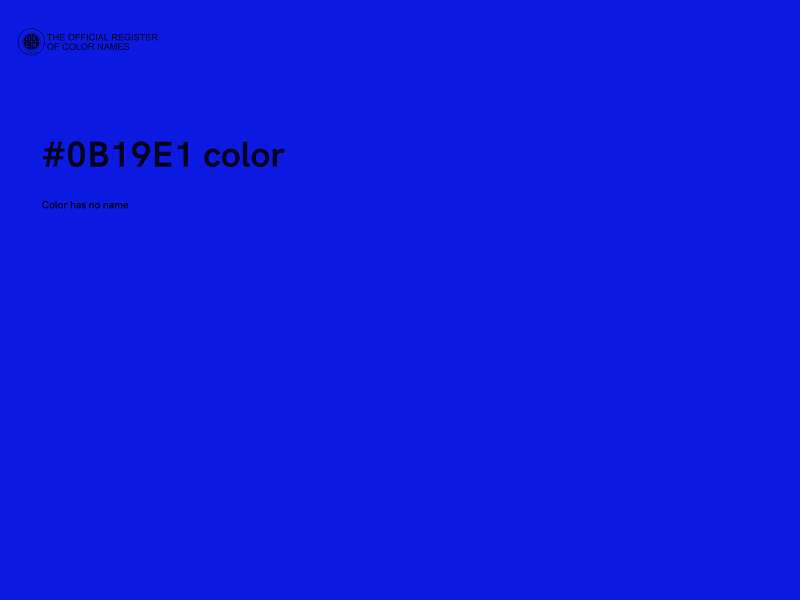 #0B19E1 color image