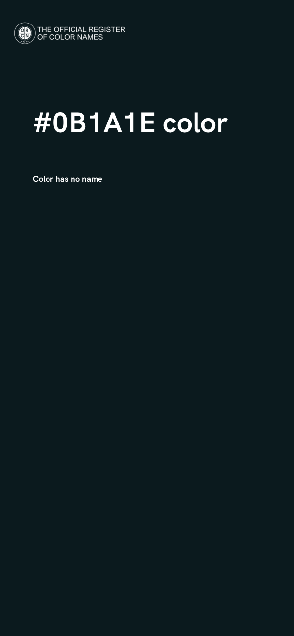 #0B1A1E color image