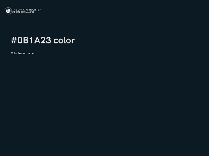 #0B1A23 color image