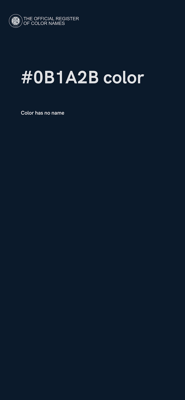 #0B1A2B color image