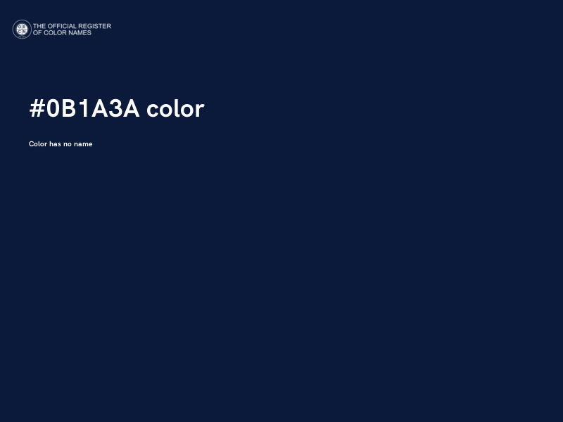 #0B1A3A color image