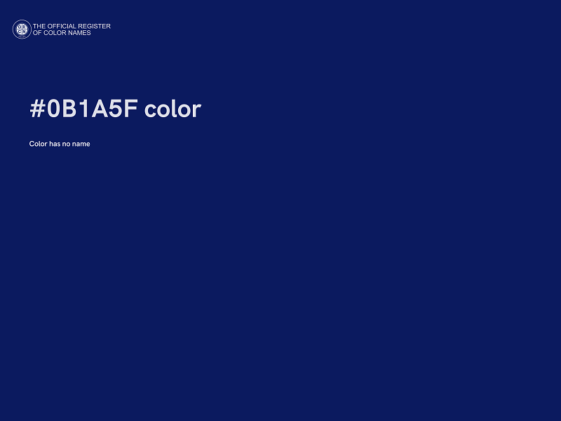 #0B1A5F color image