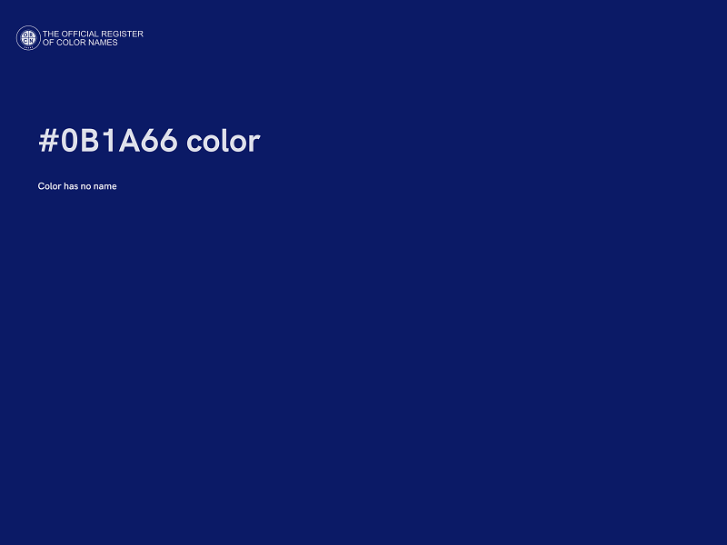 #0B1A66 color image