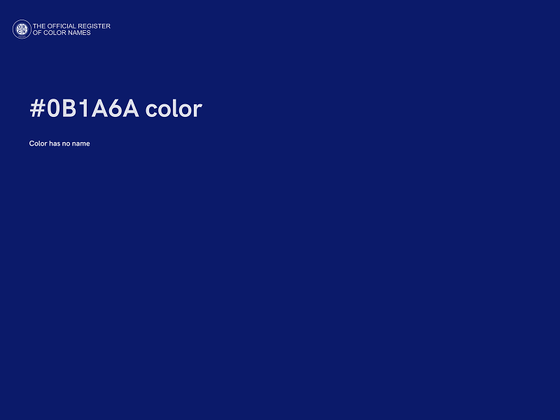 #0B1A6A color image