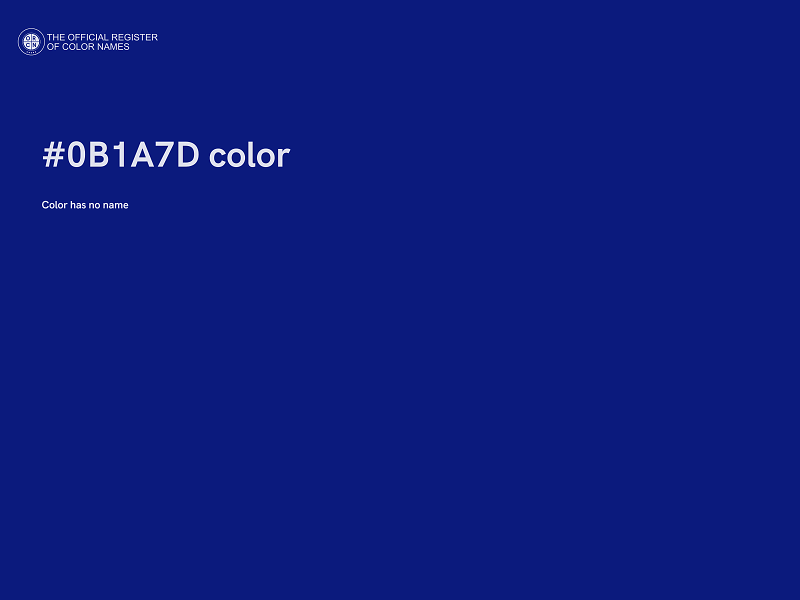 #0B1A7D color image