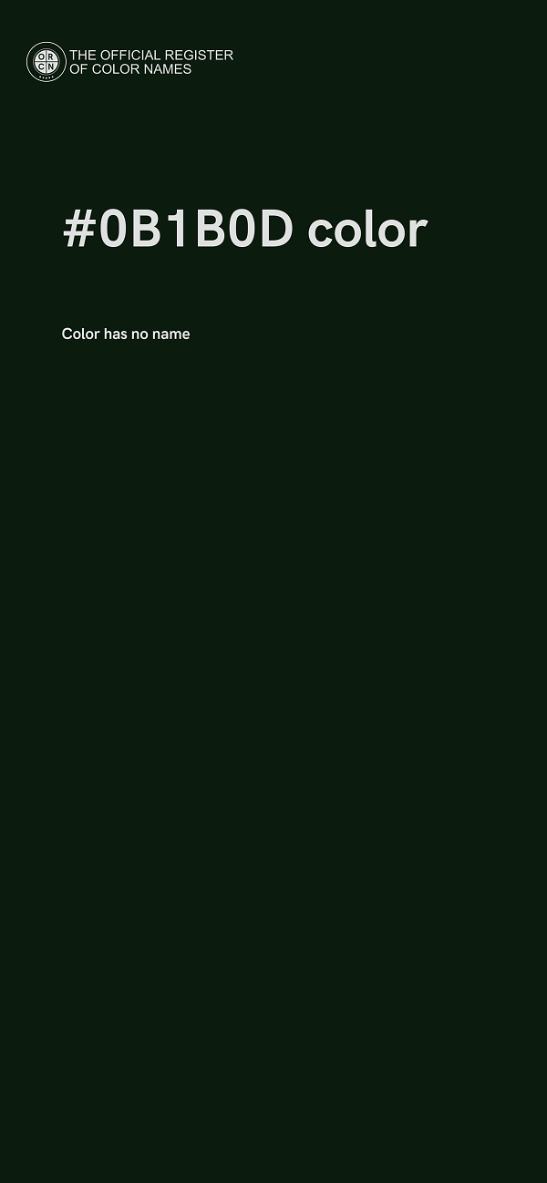 #0B1B0D color image