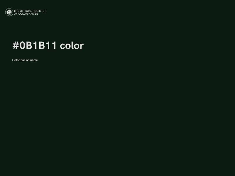 #0B1B11 color image