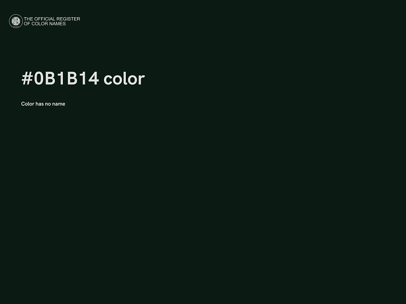 #0B1B14 color image