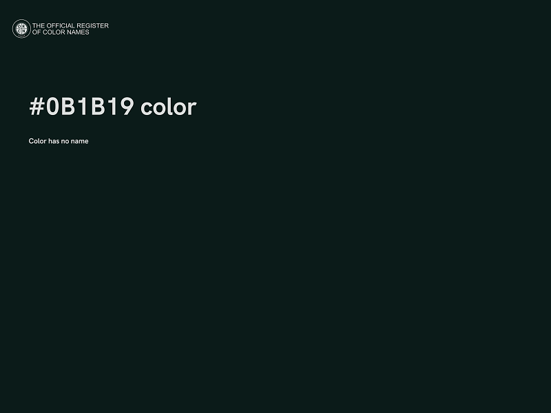 #0B1B19 color image