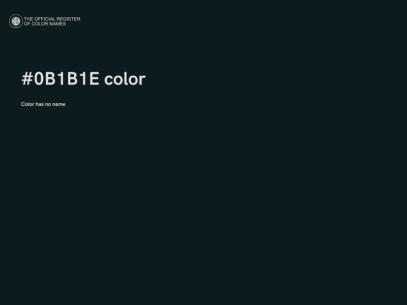 #0B1B1E color image