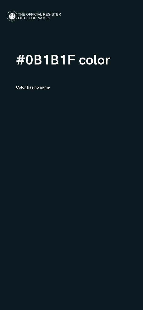 #0B1B1F color image