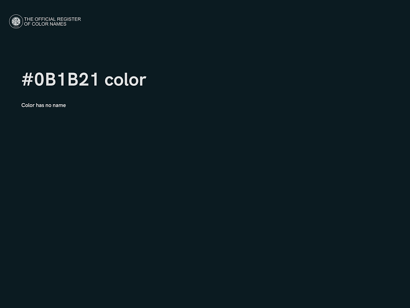 #0B1B21 color image