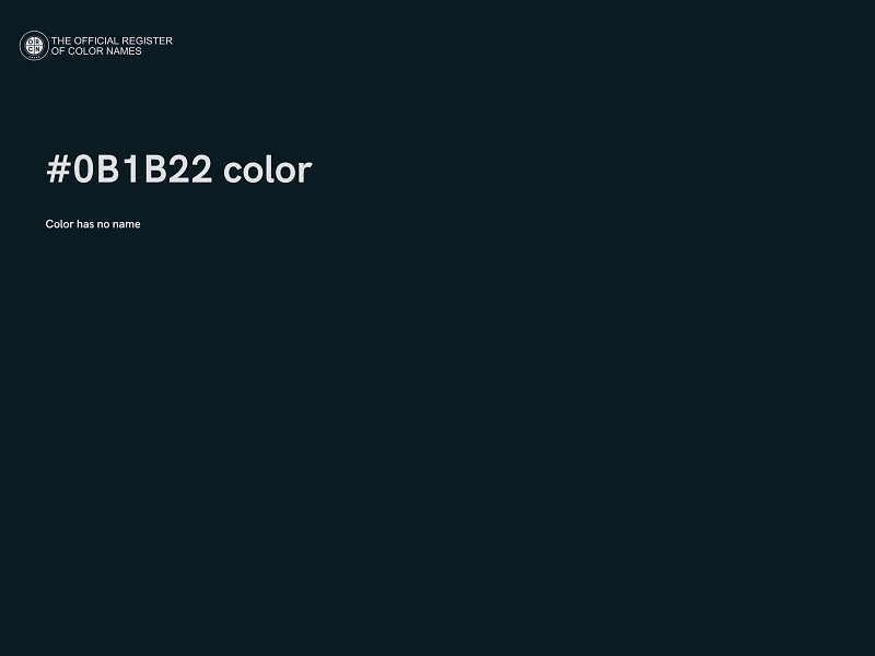 #0B1B22 color image