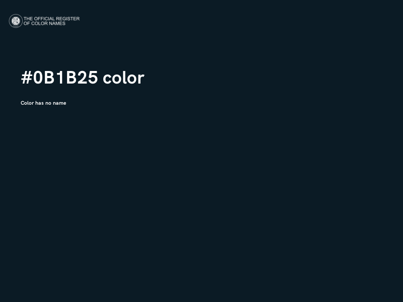 #0B1B25 color image