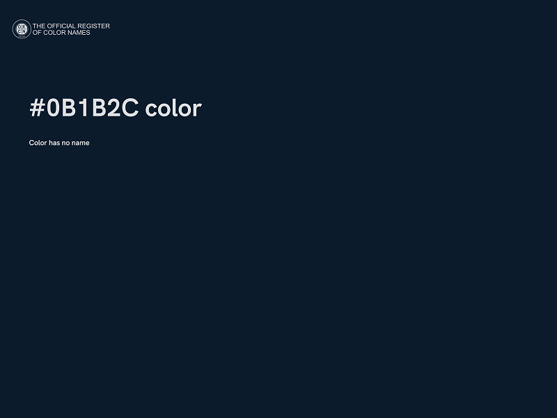#0B1B2C color image