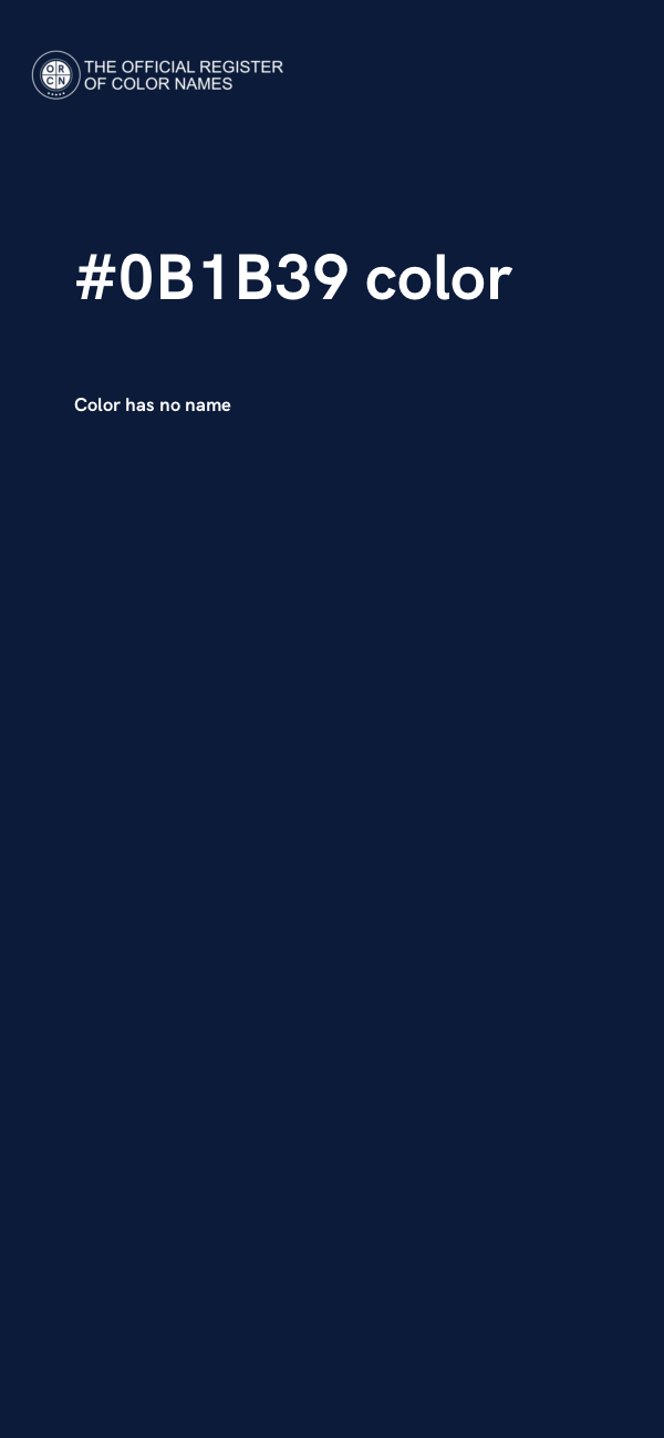 #0B1B39 color image