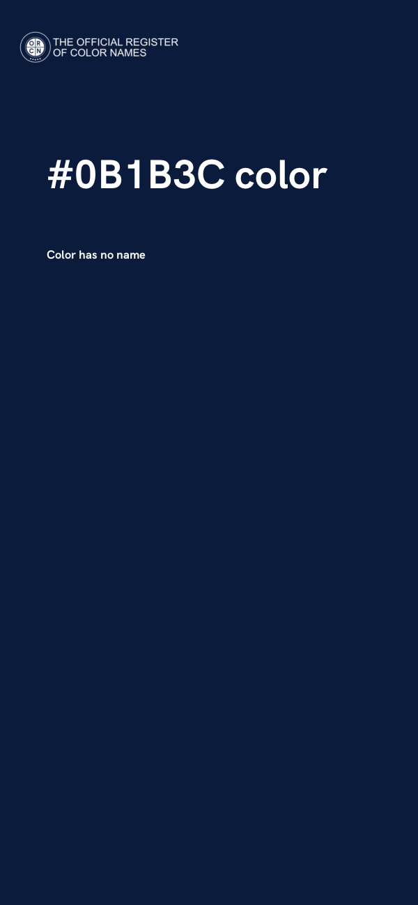 #0B1B3C color image