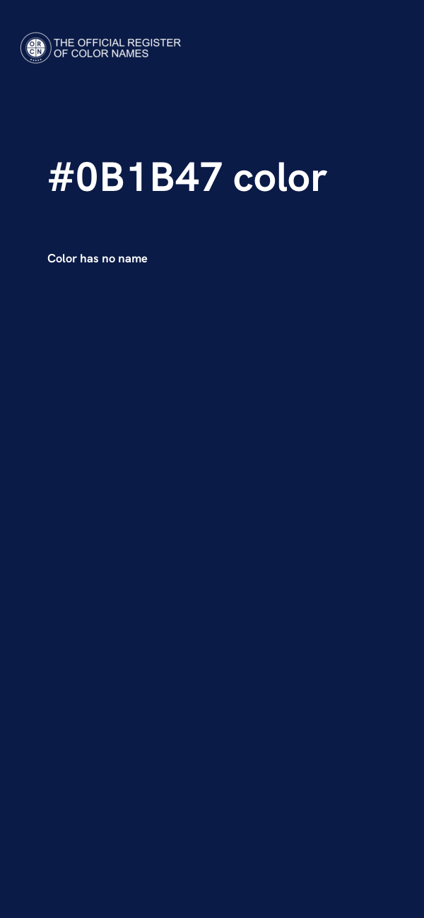 #0B1B47 color image
