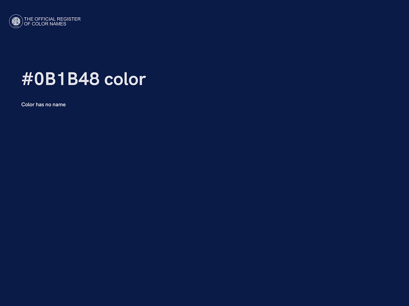 #0B1B48 color image