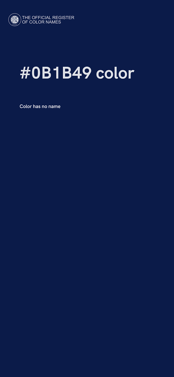 #0B1B49 color image