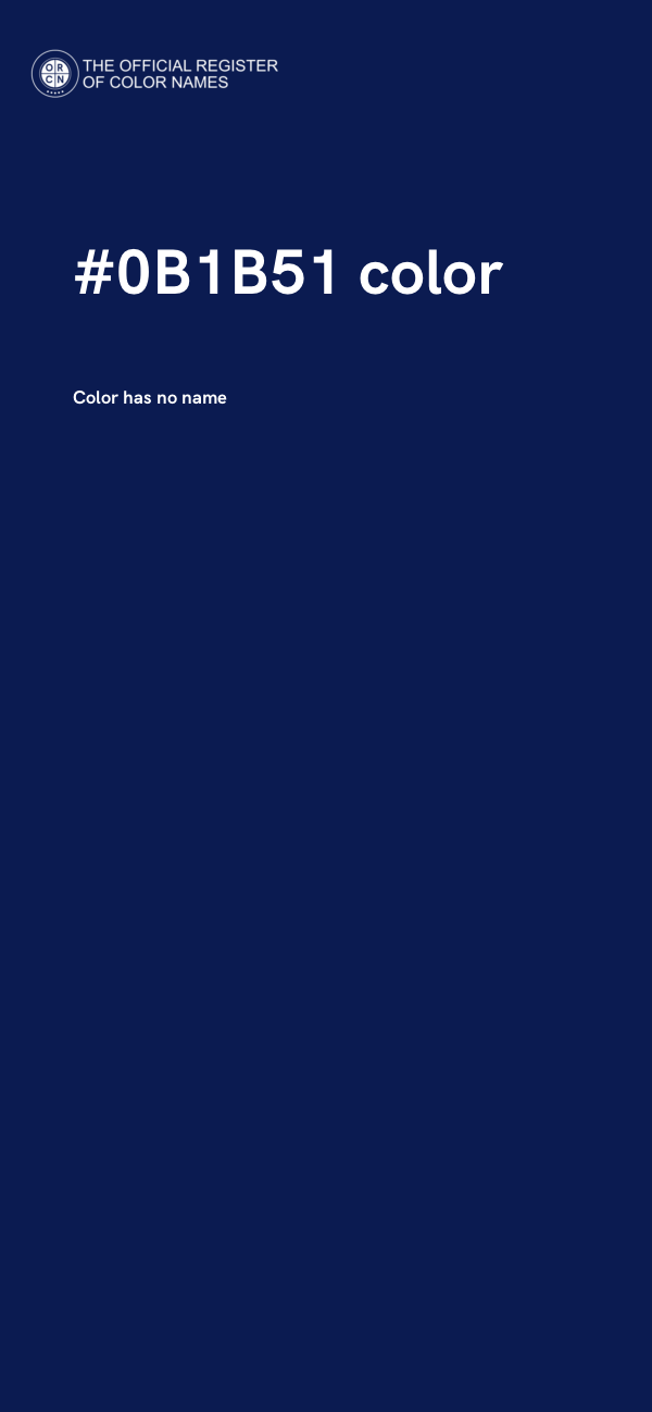 #0B1B51 color image
