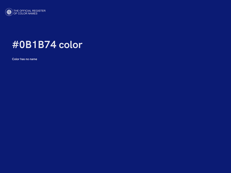 #0B1B74 color image