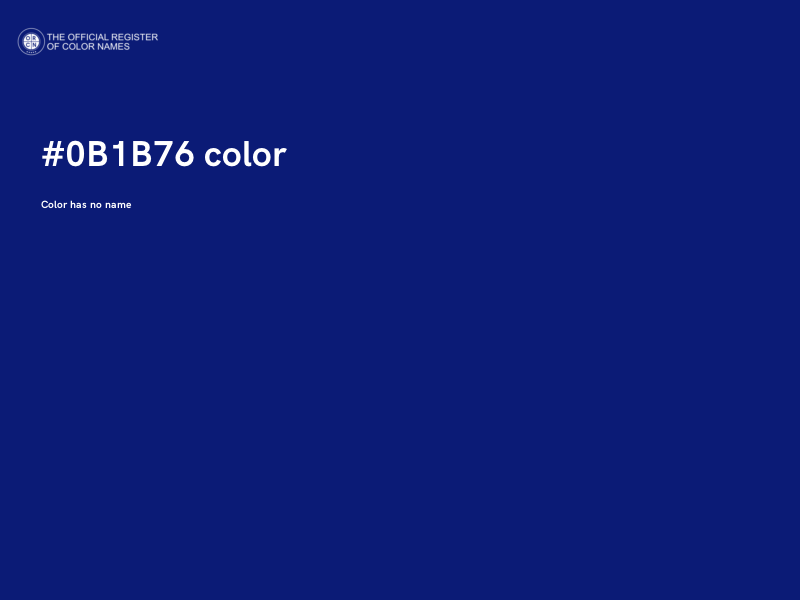 #0B1B76 color image