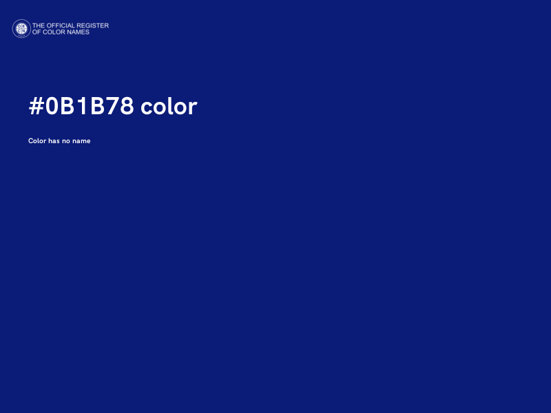#0B1B78 color image