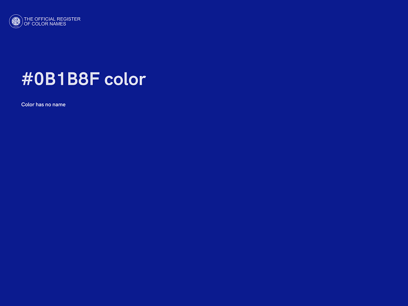 #0B1B8F color image