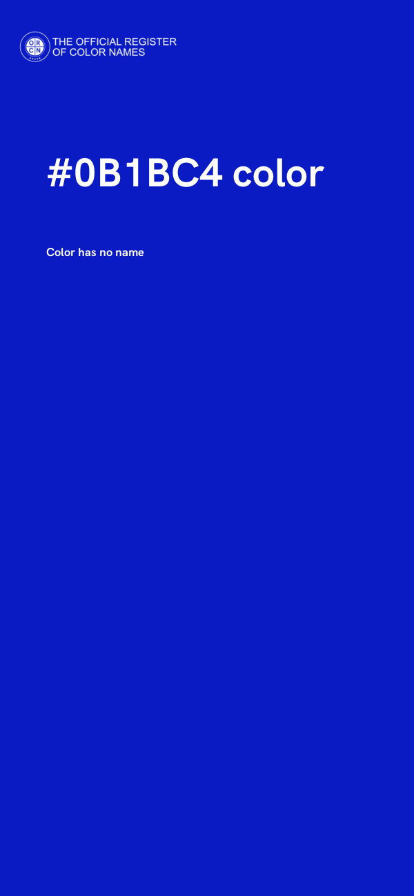 #0B1BC4 color image