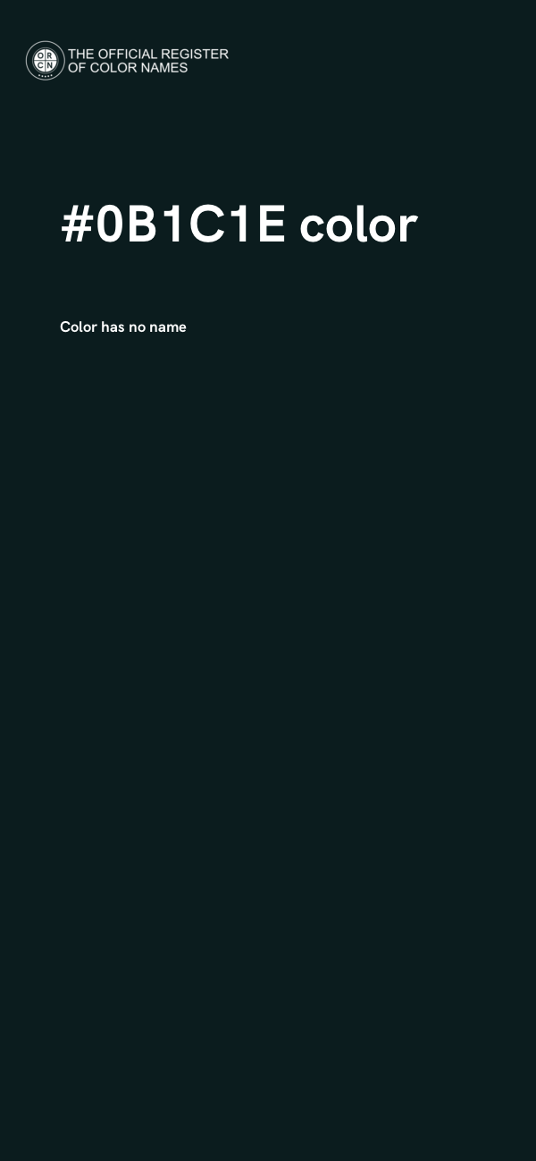 #0B1C1E color image