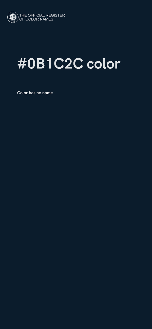 #0B1C2C color image