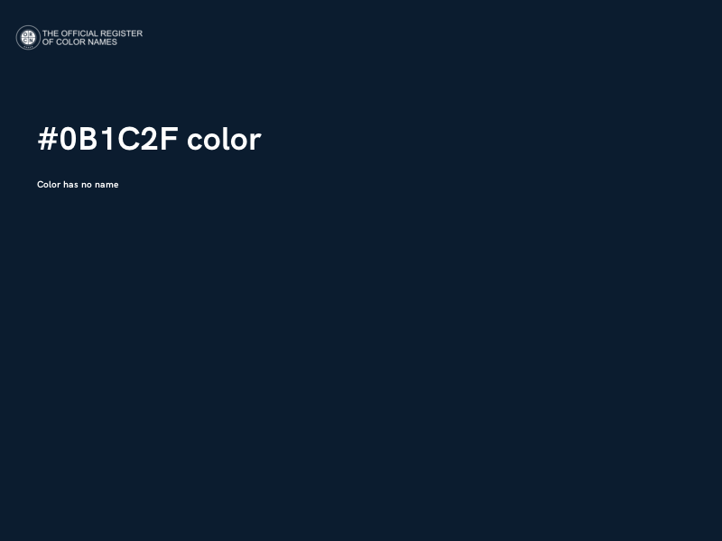 #0B1C2F color image