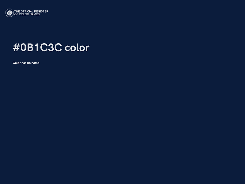 #0B1C3C color image