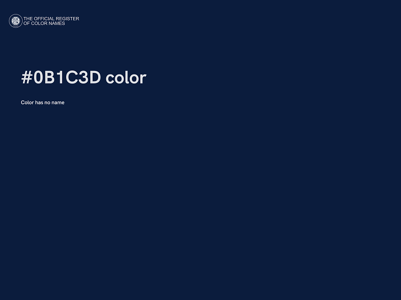 #0B1C3D color image