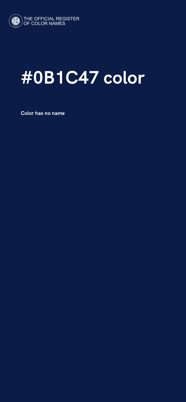 #0B1C47 color image