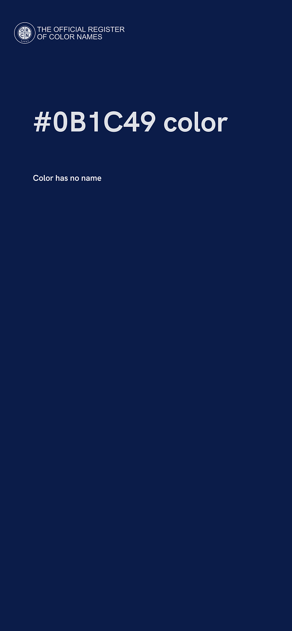 #0B1C49 color image