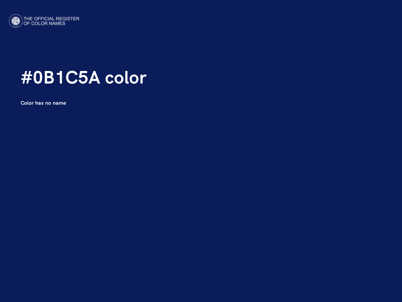 #0B1C5A color image
