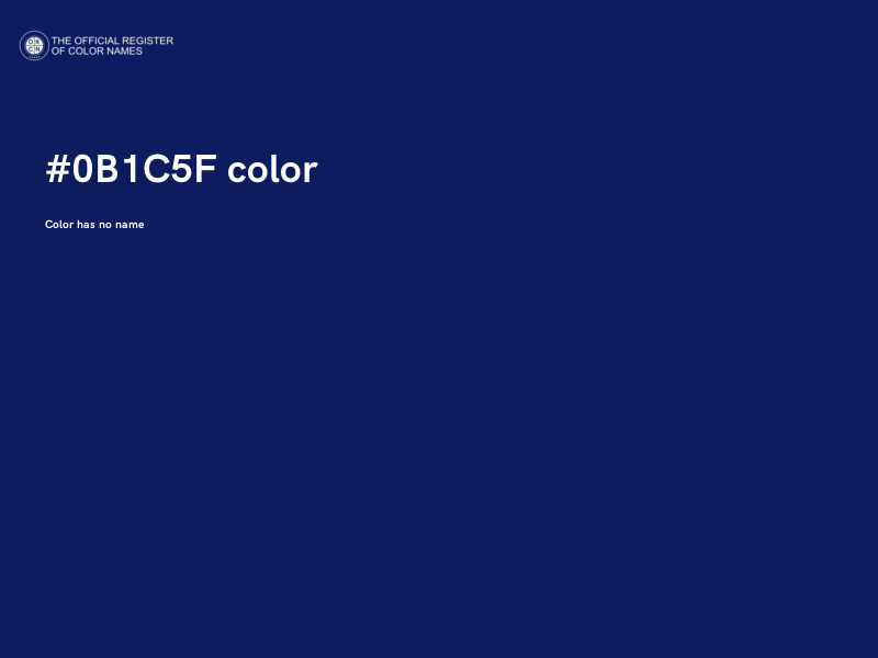 #0B1C5F color image