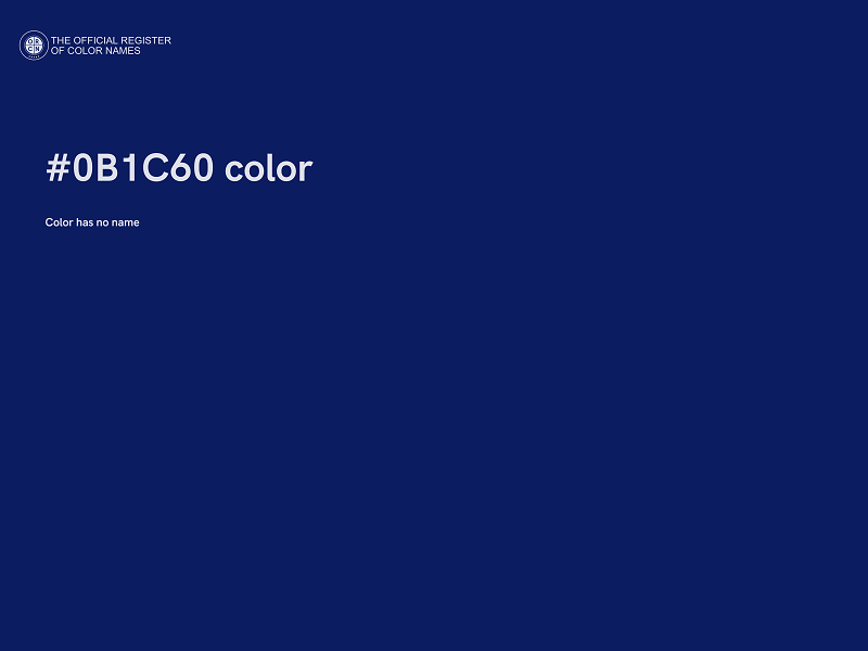 #0B1C60 color image