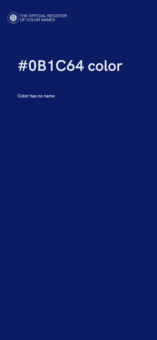 #0B1C64 color image