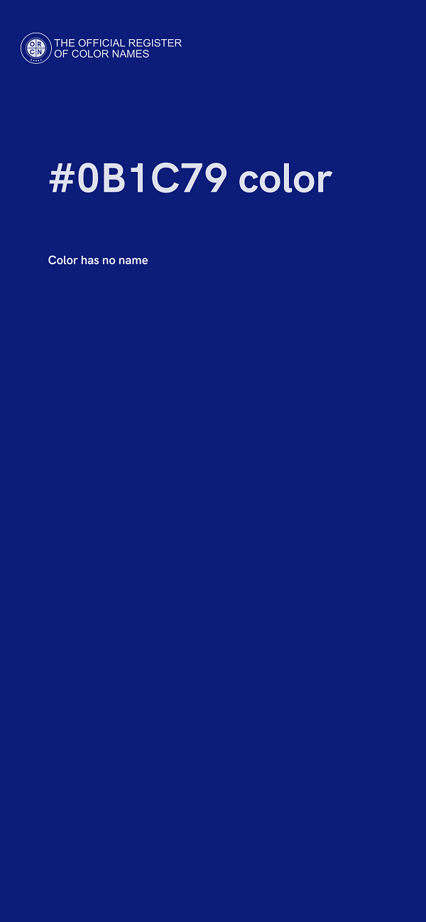#0B1C79 color image